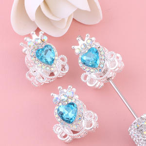 2025 nueva llegada amor completo Rhinestone cristal corazón cuentas para bolígrafos DIY joyería teléfono cadenas pluma accesorios de cuentas - Product Image 3