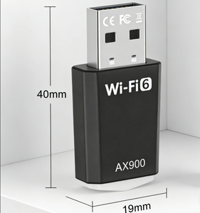 Adaptateur Wi-Fi 6 double bande 802.11ax 900 Mbps AX900 sans pilote, clé Wi-Fi externe 5G, émetteur-récepteur pour PC portable - Product Image 4