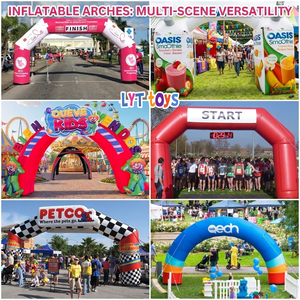 Arche gonflable personnalisée OEM ODM, conception gratuite, portable, pliable, gonflage rapide en 2 minutes pour la course de marathon, départ/arrivée, sports - Product Image 5