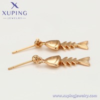 A00303755 Bijoux XUPING en gros, plaqué or 18 carats, pendentif animal poisson intéressant et tendance, boucles d'oreilles pour femmes