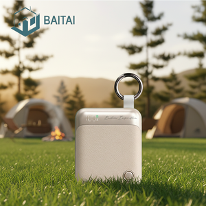 พาวเวอร์<span class=keywords><strong>แบ</strong></span>งค์ขนาดเล็ก 10000mAh พร้อมสาย<span class=keywords><strong>ชาร์จ</strong></span>คู่แบบถอดได้ รองรับการชาร์จเร็ว 22.5W PD พร้อมสายคล้องคอ หน้าจอดิจิ<span class=keywords><strong>ต</strong></span>อล <span class=keywords><strong>ชาร์จ</strong></span>พกพาสะดวก - Product Image 1