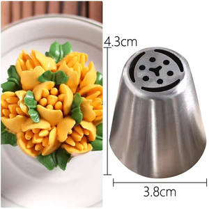Accessoires de cuisson Outils Décoration de gâteau en acier inoxydable Sac à pâtisserie Buse de pulvérisation embouts de tuyauterie - Product Image 4