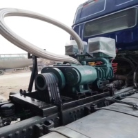 Compresor Portátil de Alta Calidad, Accionado por Correa, Sin Aceite, Refrigerado por Aire, 37kw, 14m, Bomba para Transporte a Granel de Cemento