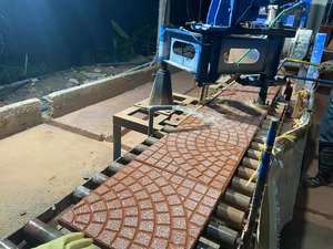 Granit Marmor Quarz Stein Dicke Kali brier maschine Kali brier maschine Quarz Stein Schleifen Terrazzo Fertiger Ziegel Maschine - Product Image 6