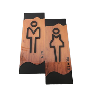 <span class=keywords><strong>Plaque</strong></span> <span class=keywords><strong>de</strong></span> signalisation <span class=keywords><strong>de</strong></span> <span class=keywords><strong>porte</strong></span> <span class=keywords><strong>de</strong></span> toilettes auto-adhésive en acrylique moderne, longue durée, unisexe, pour salle <span class=keywords><strong>de</strong></span> bain, 2026 - Product Image 2