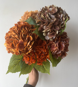 YH030 Fleurs d'hortensia en latex de haute qualité, aspect réaliste, fleurs d'hortensia artificielles pour les centres de table de mariage, décoration de la maison - Product Image 5