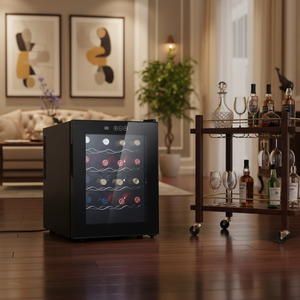 46L 20 Şişelik Şarap Dolabı Şarap Soğutucu Ev Barı Kırmızı Beyaz Şarap Saklama Ünitesi - Product Image 6
