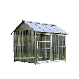 Caseta para Perros de Metal de Diseño Nuevo, Transpirable, Fácil de Limpiar, con Techo de Hierro y Cierre de Botón para Perros Grandes, para Todas las Estaciones - Product Image 1