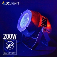Projecteur LED extérieur étanche 200W COB RGBW pleine couleur, contrôle DMX512, Ra90 CRI, construction en alliage d'aluminium, éclairage de scène