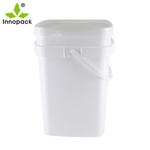 8.5 Gallon Food Packaging square <b>Bucket</b> <b>with</b> <b>Lid</b> for Shampoo Laundry Detergent - Product Image 4