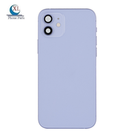 Rangkaian Casing Lengkap Pengganti untuk Iphone 12, Termasuk Penutup Belakang, Rangka Tengah, Sasis, dan Kabel Fleksibel untuk Perbaikan
