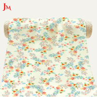 Tissu de luxe en popeline de coton 100% à petites fleurs, tissé, imprimé, pour vêtements