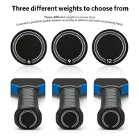 Disque de contrapesage pour poignée de raquette de pickleball, personnalisable, 15g, haute qualité, durable, stabilisateur de puissance et de contrôle, pour enfants