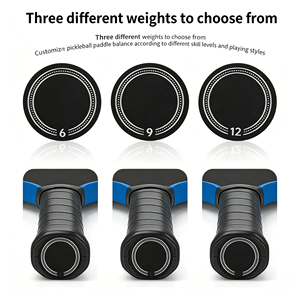 Pickleball <b>Paddle</b> Handle Weight End Cap Weighted Disc For Balance Customization 6g 9g 12g Options Power <b>Control</b> Stabilizer Set - Product Image 4
