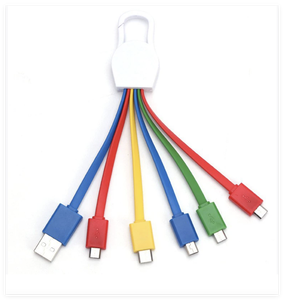 Goedkoopste Groothandel Custom <span class=keywords><strong>Promo</strong></span> Cadeau 3 4 5 6 In 1 Kleurrijke Licht Witte Usb Oplaadkabel Alles In Een Usb-Kabel Met Licht - Product Image 6