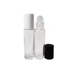 Whole China supplier with low price and good quality 10ml glass roll on bottle in clear color