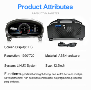 ชุดหน้าปัดดิจิตอล NaviHua สำหรับ Chevrolet Malibu XL ปี 2015-2022 แบบเสียบใช้งานได้ทันที พร้อมจอ LCD แสดงความเร็ว - Product Image 4