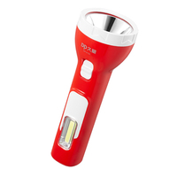 Lampe de poche LED rechargeable portable à charge solaire 100m longue distance avec lumière latérale COB pour l'urgence