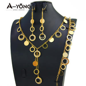 <span class=keywords><strong>Set</strong></span> di Gioielli di Lusso Color Oro 24k, Collana di Marca <span class=keywords><strong>per</strong></span> Creazione di Gioielli - Product Image 1