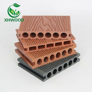 Chất lượng cao tùy chỉnh <span class=keywords><strong>WPC</strong></span> decking gạch ngoài trời thời tiết kháng 3D dập nổi hạt Gỗ nhựa composite sàn - Product Image 1