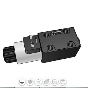 Vanne de commande directionnelle Parker D1VW001ENJW 4 voies 400 bars 100 L/min hydraulique électromagnétique - Product Image 2
