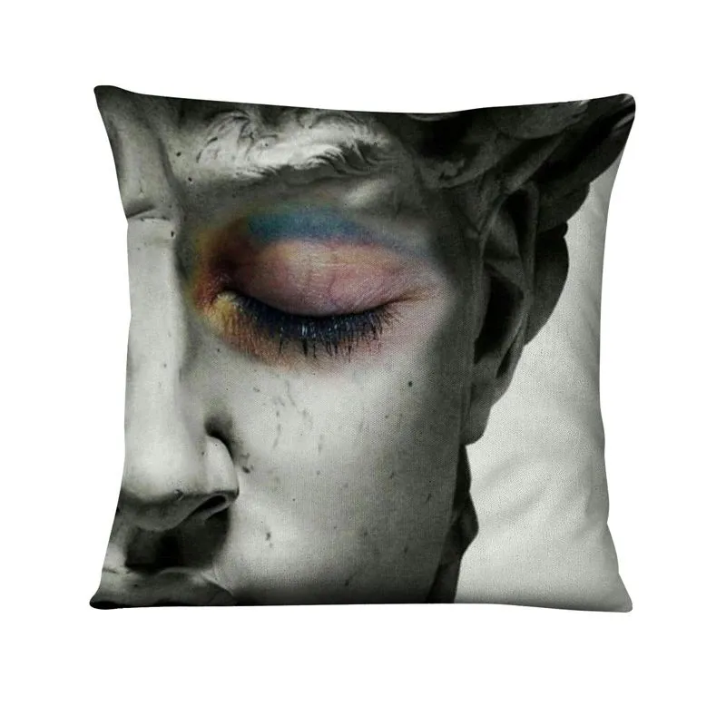 सार कलात्मक आंकड़े पोस्टर शीतल Pillowcase विंटेज इंग्लैंड शैली तकिया कवर कस्टम Almofadas सजावट पैरा कुशन कवर
