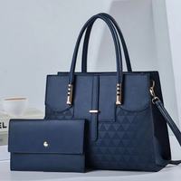 Tas Tote Wanita Kulit PU Kapasitas Besar Dua-dalam-Satu Tas Mewah Wanita Tas Tangan Wanita Terbaik dengan Dompet Sacs