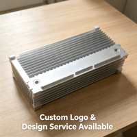 Dissipateur thermique en aluminium extrudé de précision personnalisé pour diode laser haute puissance et radiateur de communication optique