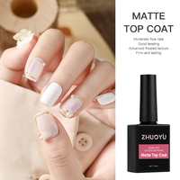 Vernis à ongles professionnel transparent mat sans HEMA, sans UV, écologique, longue tenue, 15 ml, sans résidu, avec logo personnalisé