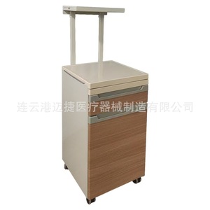 Mesa de Noche Móvil para Hospital, de Plástico ABS, Dos Niveles, Resistente, para Salas de Hospital y Residencias de Ancianos - Product Image 2