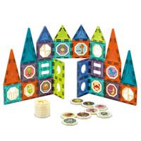 Offre Spéciale : Jeu de Société de Bureau STEM – Blocs Magnétiques Magiques (52 Pièces) pour la Construction de Châteaux – Logo Personnalisé OEM Accepté – Cadeau