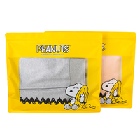 Sacs à fermeture éclair refermable imprimés de logo personnalisé pour l'emballage de vêtements sous-vêtements de t-shirt avec transparent