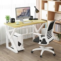 Bureau Gaming Ergonomique en Bois Noir, Hauteur Réglable, Pliable, Extensible, Durable – Meuble de Bureau et Chambre pour Télétravail