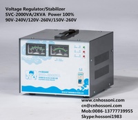 HOSSONI,ZHENHUA STAVOL Stabilisateur AC AVR à usage domestique et industriel, régulateur de tension, avec CE ROHS SVC-2000VA/2KVA, évalué à 100%