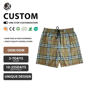 Pantalones Cortos Casuales para Hombre, 100% Poliéster, con Cordón, Color Sólido, Antiarrugas, Ecológicos, Diseño Personalizado - Product Image 2