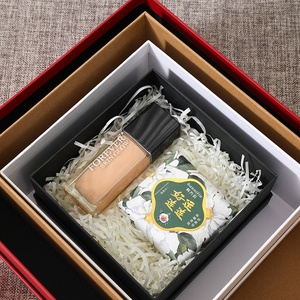 Venta al por mayor de rosas cuadradas caja de regalo conjuntos rectángulo dama de honor sombrero negro papel cartón jabón Flores <span class=keywords><strong>Amor</strong></span> flores cajas - Product Image 2