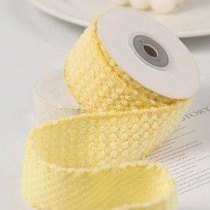 Ruban texturé pompon moelleux de haute qualité 2,5 cm pour la fabrication de sangles de sac et de bandeaux de chapeau, 25 yards/rouleau - Product Image 5