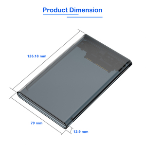 Nhựa trong suốt HDD trường hợp Caddy box với Type-C giao diện 2.5 <span class=keywords><strong>SATA</strong></span> để USB 3.1 <span class=keywords><strong>Adapter</strong></span> bên ngoài ổ cứng bao vây - Product Image 6