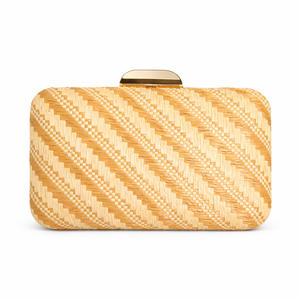 女式时尚手拿包 草编和涤纶编织 晚宴派对婚礼舞会鸡尾酒会度假冬季春季包 - Product Image 5