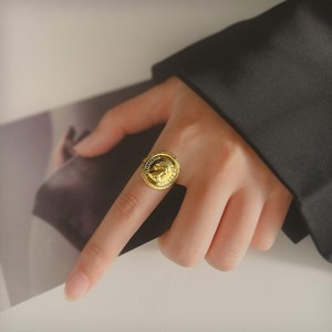 Fashion Vintage 14K Gold Plate Queen's Portrait Open Wide <strong>Rings</strong> Custom <strong>Profile</strong> Picture <strong>Rings</strong> - Product Image 4