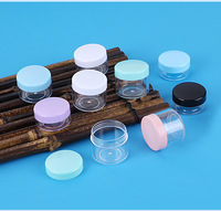 Pot de voyage portable pour crème visage, petit pot coloré 5g 10g 20g 30g 50g, boîte ronde en PP, distributeur de cosmétiques avec couvercle