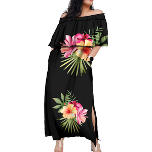 Vestidos Midi con Estampado Tribal Tapa Tonga, Elegantes y a Precio de Mayoreo, Vestidos Samoanos para Mujer, Tallas Grandes, Ropa Polinesia - Product Image 4