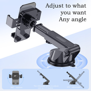 Supporto per Telefono Auto Ultra Sottile in ABS, Rotazione a 360°, Ventosa Forte, Antigraffio, Stabile, Supporto Universale per Navigazione - Product Image 2