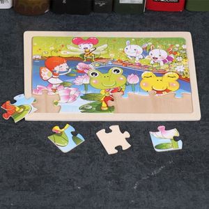 Puzzles en bois éducatifs sur le thème des animaux de contes de fées, 24 pièces, pour les enfants de 2 à 4 ans - Product Image 3