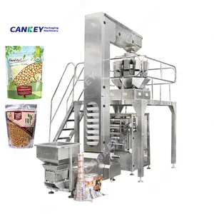 Machine d'emballage de grains de café d'emballage de graines de soja vertes de 1 kg d'aliments à têtes multiples