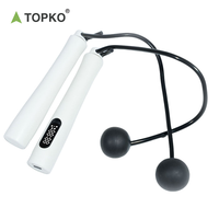 TOPKO Corde à sauter intelligente la plus populaire Corde à sauter sans fil avec compteur pour équipement de fitness Cordes à sauter intelligentes numériques