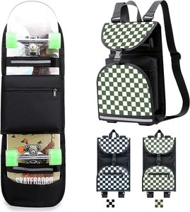 Muestra gratuita: Mochila impermeable de tela Oxford y PVC para patineta, bolsa de transporte tipo Cruiser, práctico bolso de mano para patineta de 27 pulgadas - Product Image 5