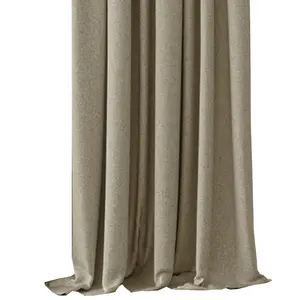 Tirai warna polos dua warna tekstur kasmir sehat, katun & poliester Prancis gaya sederhana, tirai modis