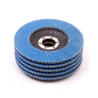 Disque à lamelles en zircone alumineuse bleue de 4 pouces, haute performance OEM pour meuleuse d'angle, abrasif professionnel pour ponçage et meulage de l'acier inoxydable
