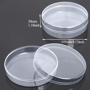 Boîte ronde transparente en PS personnalisée SUNSHING avec couvercle, petite boîte cadeau en plastique pour bonbons, boîte à dragées pour mariage, dessert ou collation de fête - Product Image 6